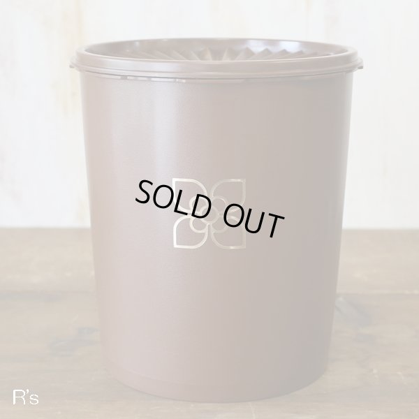 画像2: タッパーウェア　グランプリデコレーター　丸型保存容器　特大　ブラウン　柄付　未使用品（GG4064)