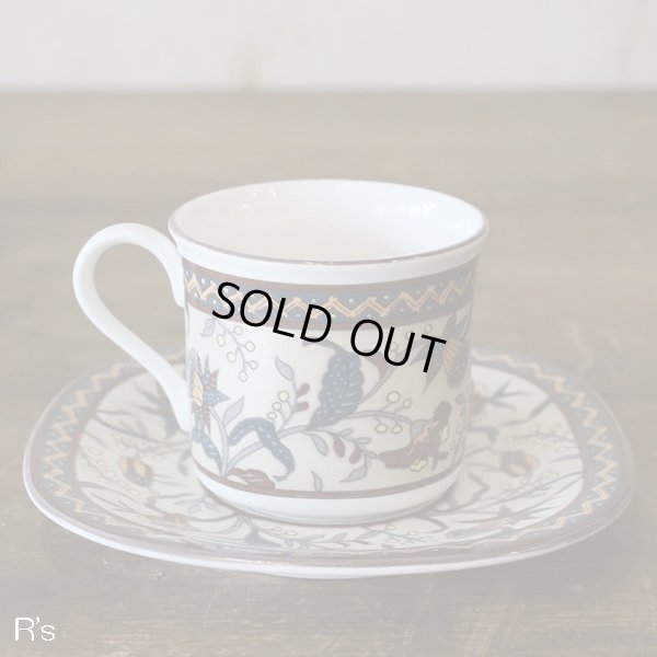 画像4: MIKASA　ミカサ　コーヒーカップ＆ソーサー　ETHNIC　MK294　未使用品（い4090）