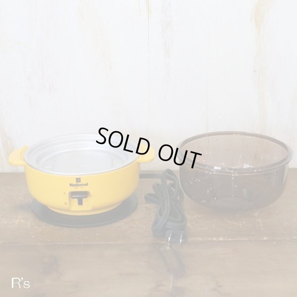 画像4: ナショナル　レトロ　電気卵ゆで器　NW-34　イエロー　未使用品　箱付き　取扱説明書付き（オ4097）