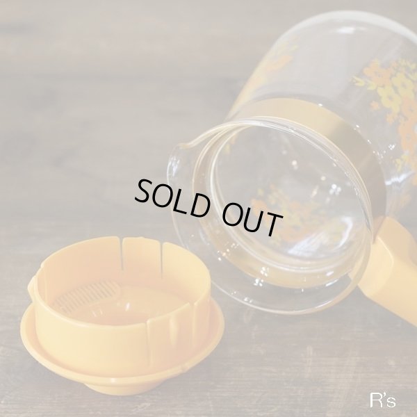 画像5: ハリオ　ティー・コーヒーポット　Lemon-3　オレンジ　花柄　未使用品（店4131）