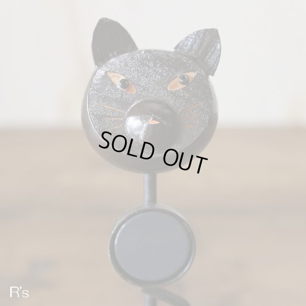 画像3: IDEAL　アイデアル　ギター型栓抜き　オープナー　黒猫型スタンド　ユーズド品（店4135）