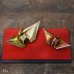 画像4: つがいの折り鶴　二羽の鶴の置物　金属製　ユーズド品（K4158）