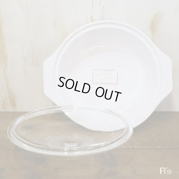 画像3: NARUMI　鳴海製陶　クックマスター　両手鍋　花柄　ドット絵　未使用品（店4160）