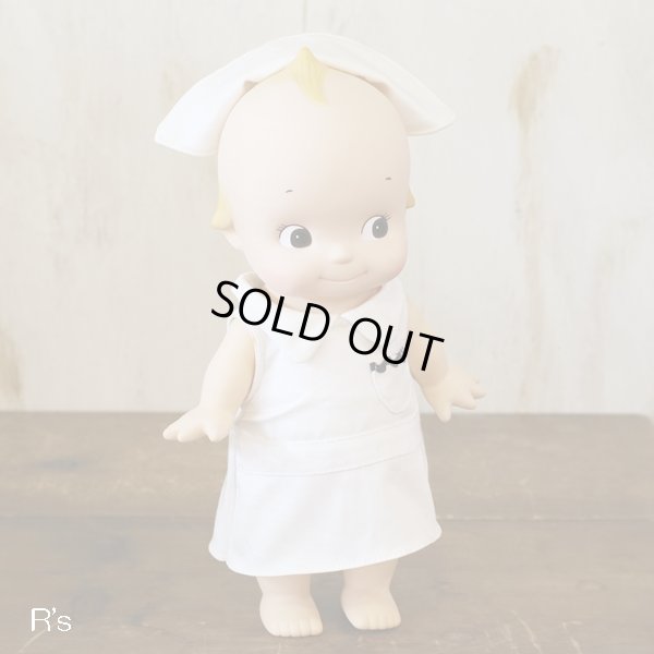 画像2: オオイケ　ローズオニール　キューピードール　ナース　看護婦　30ｃｍ　ブルー　ユーズド品（い4157）