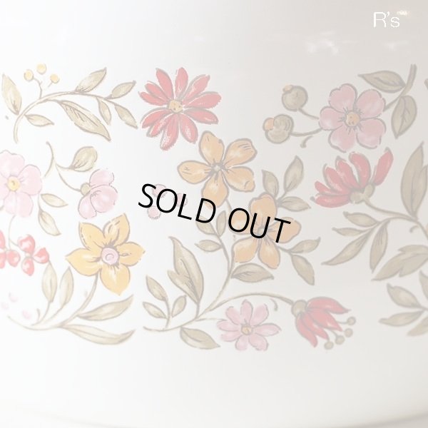 画像3: 富士ホーロー　ハニーウェア　レトロ　ホーローケトル　2.3L　蓋赤　小花柄　未使用品（店4173）