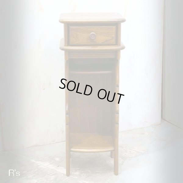 画像2: カリモク　木製　電話台　小棚　花台　ユーズド品（店4183）