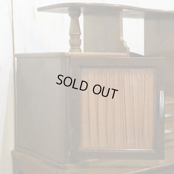 画像3: 木製　レトロ　6段タンス　飾り棚付き　ユーズド品（店4181）