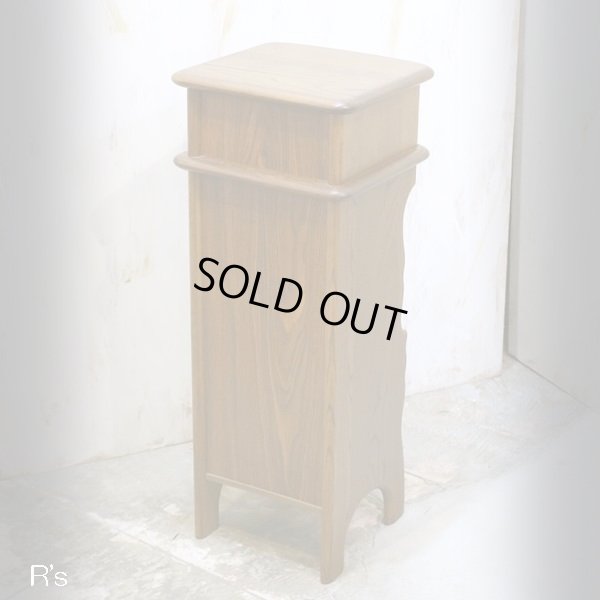 画像3: カリモク　木製　電話台　小棚　花台　ユーズド品（店4183）