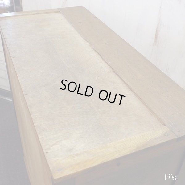 画像13: 木製　レトロ　6段タンス　飾り棚付き　ユーズド品（店4181）