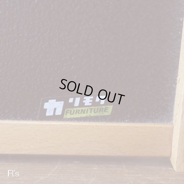 画像6: カリモク　卓上電話台　小引き出し付き　2段　ユーズド美品（店4197）