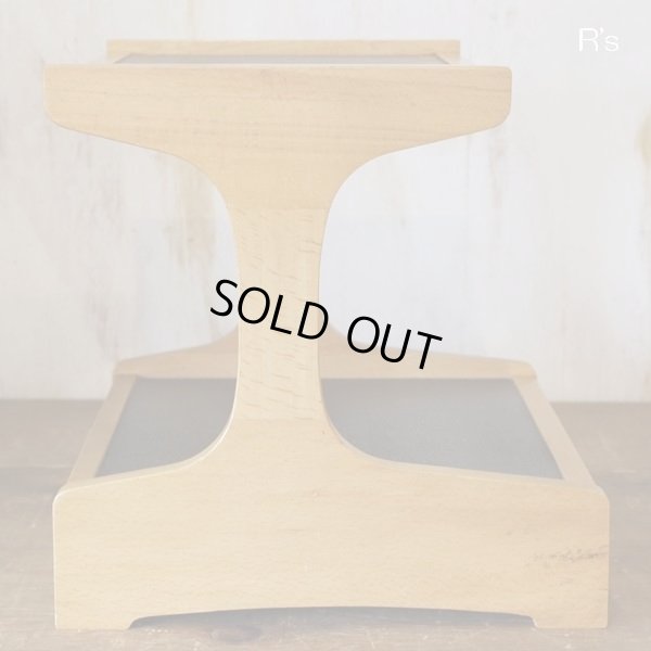 画像4: カリモク　卓上電話台　小引き出し付き　2段　ユーズド美品（店4197）