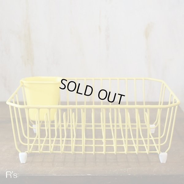 画像3: U.S.A.　ラバーメイド　ディッシュ　ドレーナー　水切りカゴ　イエロー　未使用品（モ4218）