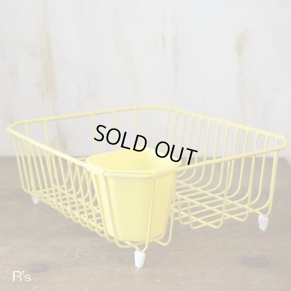 画像2: U.S.A.　ラバーメイド　ディッシュ　ドレーナー　水切りカゴ　イエロー　未使用品（モ4218）