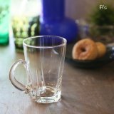 レトロ　ビアジョッキ　ガラスマグカップ　未使用品（ｄ4225）