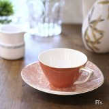 Toyotoki　東洋陶器　ティーカップ＆ソーサー　ピンク　未使用品（B4236）