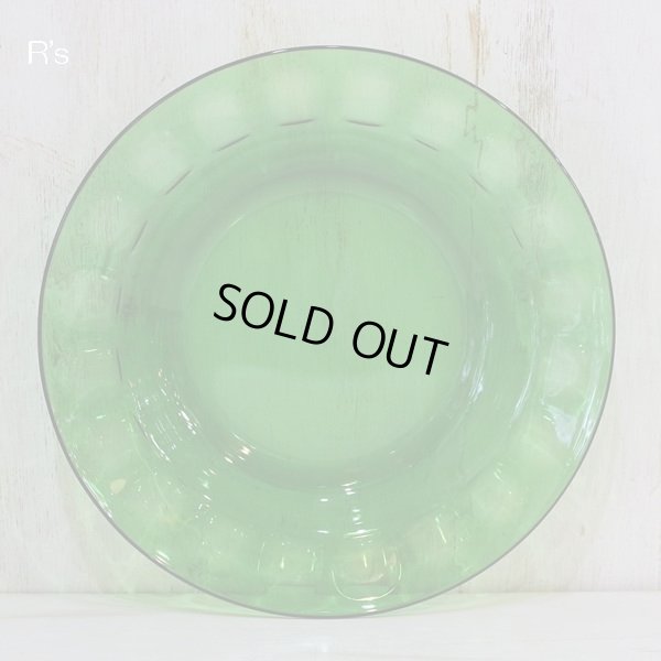 画像3: フランス　arcoroc　アルコロック　ガラスプレート　深皿　グリーン　未使用品（ン4240）