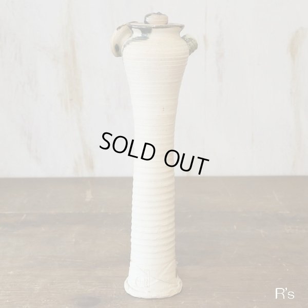 画像3: 宇田峡月・作　古信楽風急須型　花活け　花瓶　ユーズド品（ワ4263）