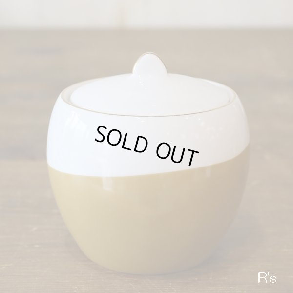 画像3: Jyoto　シュガーポット　キャニスター　ブラウン　バイヤスチェック　未使用品（ケ4271）