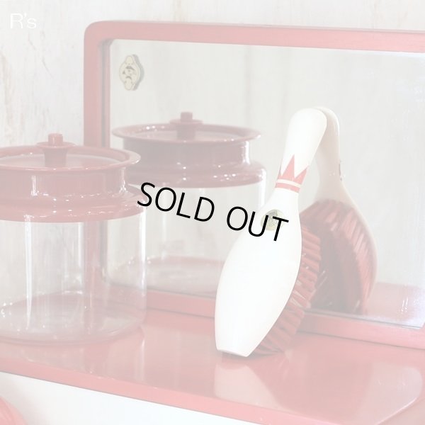 画像1: レトロ　ボウリングのピン型　洋服用ブラシ　未使用品（ソ4301）