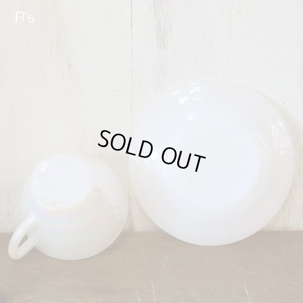 画像5: U.S.A.　フェデラル　オーロラ　カップ＆ソーサー　白　未使用品（店4321）