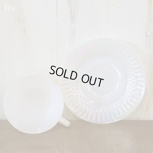 画像4: U.S.A.　フェデラル　オーロラ　カップ＆ソーサー　白　未使用品（店4321）