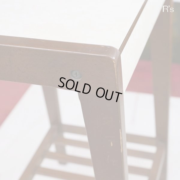 画像7: カリモク　電話台　木製　飾り棚　花台　ユーズド品（店4340）