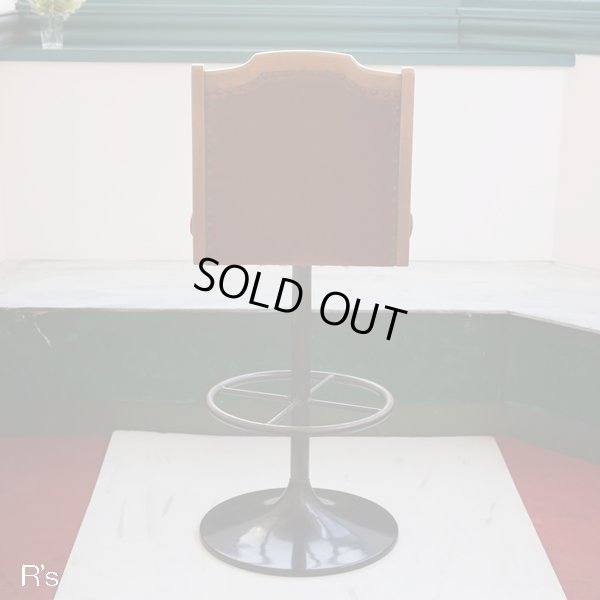 画像3: レトロ　カウンターチェアー　スツール　赤　ユーズド品（店4343）