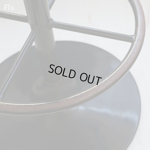 画像6: レトロ　カウンターチェアー　スツール　赤　ユーズド品（店4343）