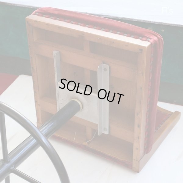 画像7: レトロ　カウンターチェアー　スツール　赤　ユーズド品（店4343）