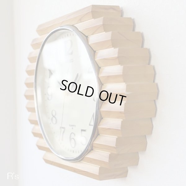 画像3: セイコー　掛け時計　ウォールクロック　木目調　ユーズド品（店4359）