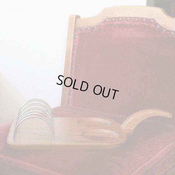 画像2: 北欧　スウェーデン　木製　ハンドル付きトーストスタンド　モデルルーム展示品（店4401）