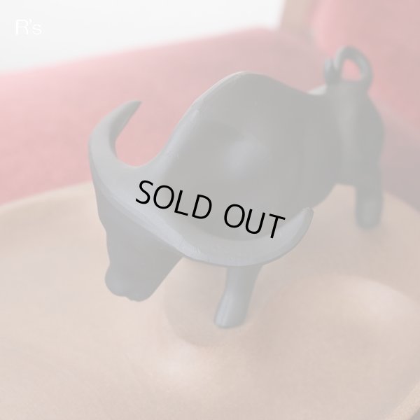 画像3: 木製トレイ　水牛モチーフ　未使用品（店4408）