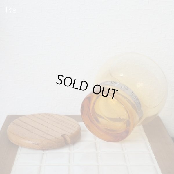 画像6: LEC　リブジョイ　ガラスシュガーポット　キャニスター　アンバー　未使用品（ｘ4417）