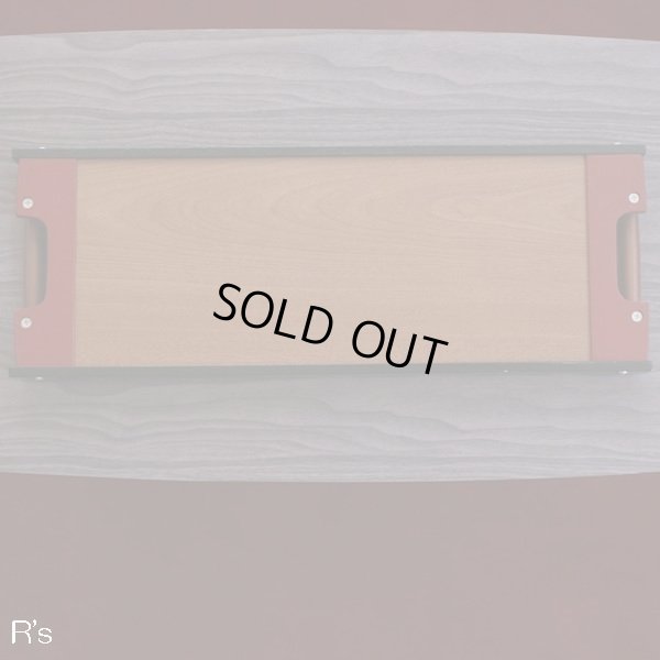 画像4: レトロ　木製トレー　細長いお盆　未使用品（ｒ4441）