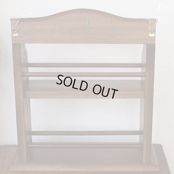 画像7: 台湾製　アンティーク風　木製スパイスラック　小瓶8個付き　未使用品（ｓ4457）