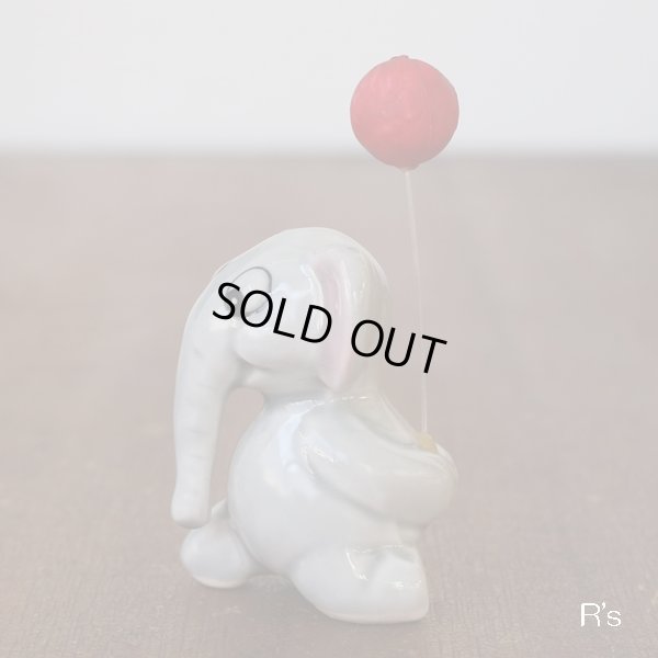 画像3: Lovely　Elephant　風船を持ったゾウの置物　陶器の象　ユーズド品（店4468）