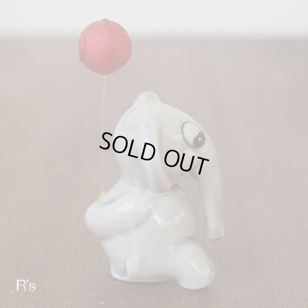 画像5: Lovely　Elephant　風船を持ったゾウの置物　陶器の象　ユーズド品（店4468）