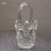 画像3: IWATA　GLASS　ガラス編みカゴ　フラワーベース　鉢カバー　ユーズド品（ｖ4534）
