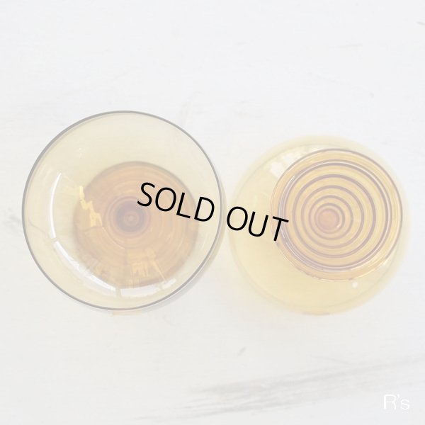 画像5: SOGA　GLASS　ソガガラス　cham　チャムシリーズ　シャーベットグラス　5客セット　アンバー　未使用品　箱付き（ｖ4535）