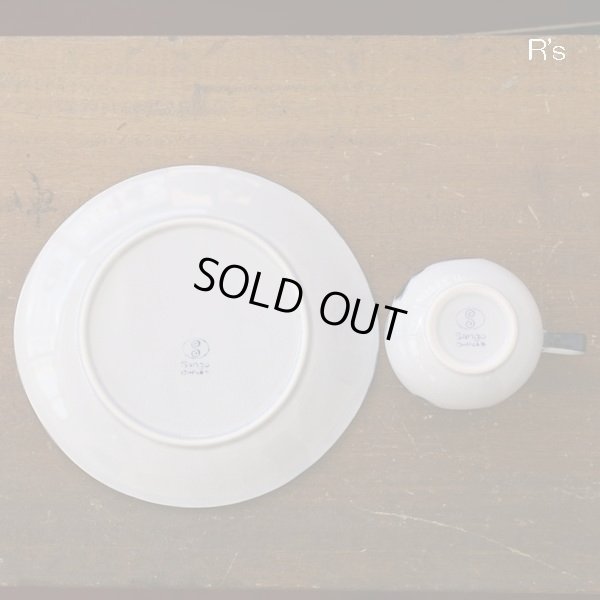 画像6: Sango　三郷陶器　カップ＆プレート　青い花柄　ハンドペイント　未使用品（箱12　4583）