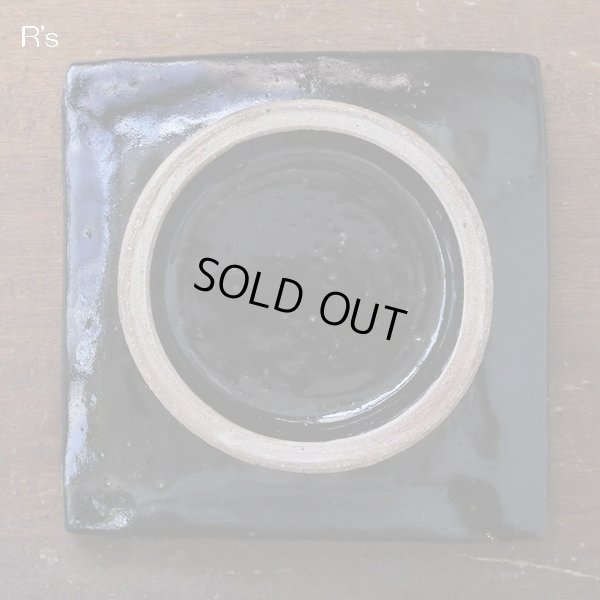 画像6: 四角張高台皿　脚付き正方形皿　月　未使用品（箱12　4585）