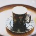 画像1: NAKAYAMA　ナカヤマ　コーヒーカップ＆ソーサー　葡萄柄　金彩×黒　ユーズド品（ツ4619） (1)