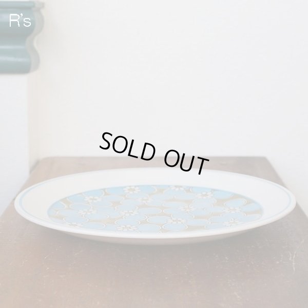 画像3: MIKASA　ヴィンテージ　ミカサ　Cera Stone　プレート　大皿　27ｃｍ　BLUE　BELL　3188　ユーズド品（店4651）