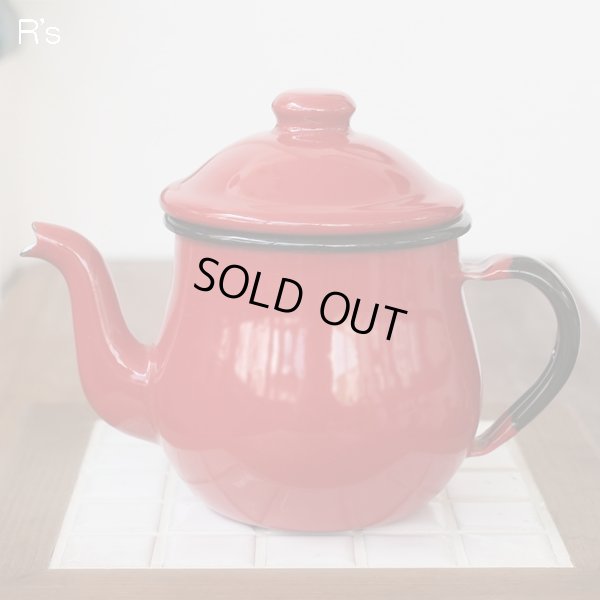 画像2: ｄｗ　デコラウェア　ホーローポット　赤　1人用　未使用品（箱12　4697）