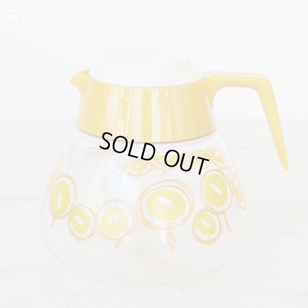 画像2: ハリオ　レトロ　ガラスティーポット　TeaPet-5　イエロー　未使用品（箱7　4707）