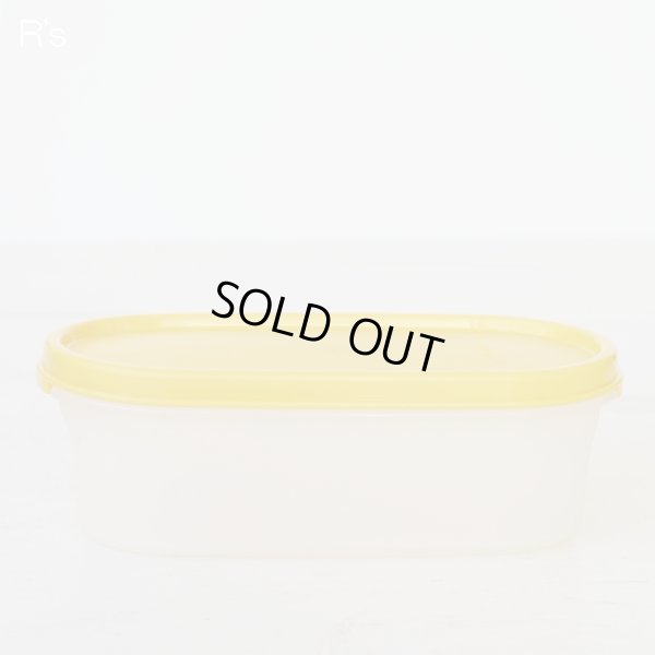 画像4: タッパーウェア　MMだ円＃1　オーバル型保存容器　蓋イエロー　未使用品　袋入り（箱7　4708）