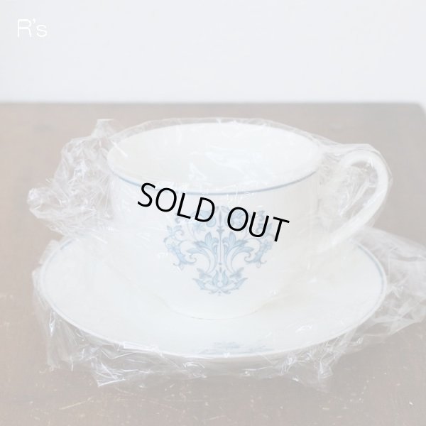 画像2: ノリタケ　studio　collection　スタジオコレクション　カップ＆ソーサー　ブルー　明治生命　創業100年　未使用品（ｚ4766）