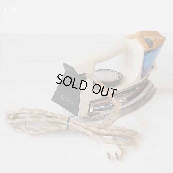 画像3: レトロ　三菱カセットスチームアイロン　AS-602ST　ブルー　ケース付き　ユーズド品（店4781）