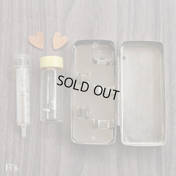 画像2: ミニ　ガラス注射器セット　2cc　No.252　ケース付き　未使用品（ｐ4777）