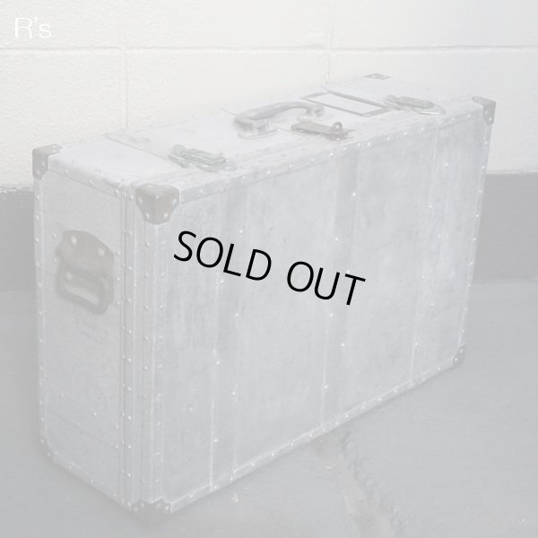 画像2: アンティーク　アルミ製トランク　リベット留め　シャビーシックインテリア（店4782）